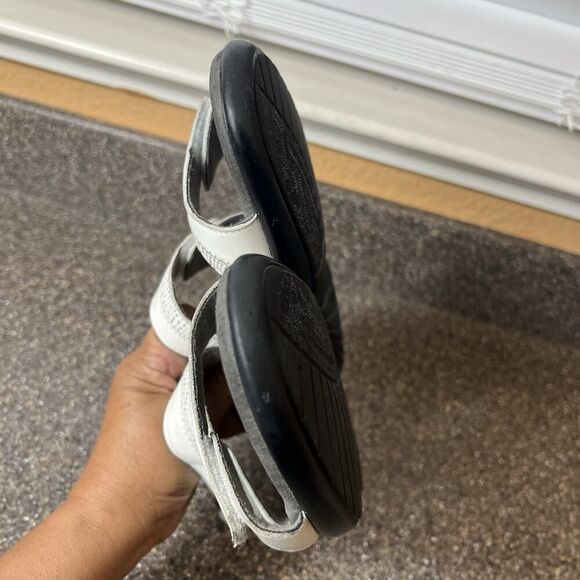 SAS Tripad Comfort White Womens 9.5M Leather Sandals Sling Back Open Toe Slip On - Picture 7 of 11